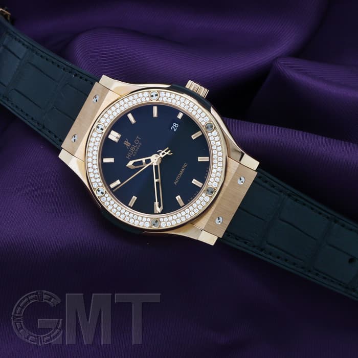 新品)HUBLOT ウブロ クラシック キングゴールド ダイヤモンド 新品)HUBLOT ウブロ クラシック キングゴールド ダイヤモンド