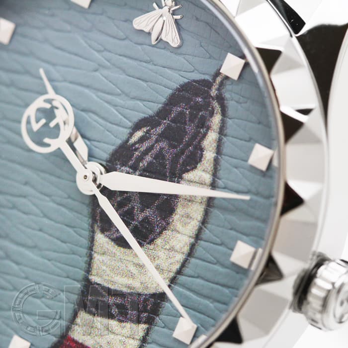 新品)GUCCI グッチ Gタイムレス YA1264080 スネーク ライトブルー