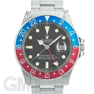 ROLEX ロレックス GMTマスター I 16750 レッド/ブルー フチなし メイン