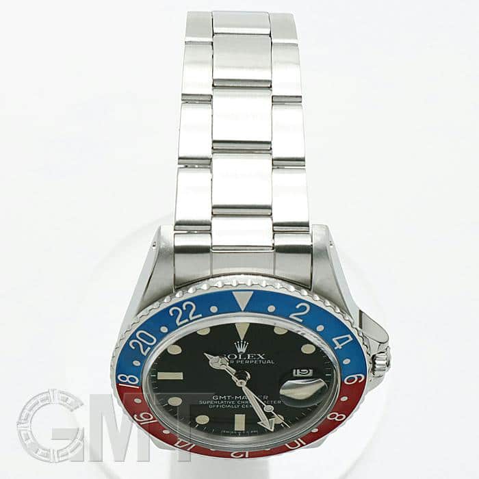 中古)ROLEX ロレックス GMTマスター I 16750 レッド/ブルー フチなし