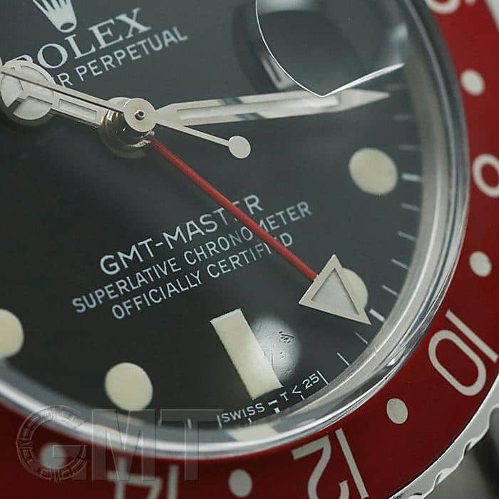 中古)ROLEX ロレックス GMTマスター I 16750 レッド/ブルー フチなし