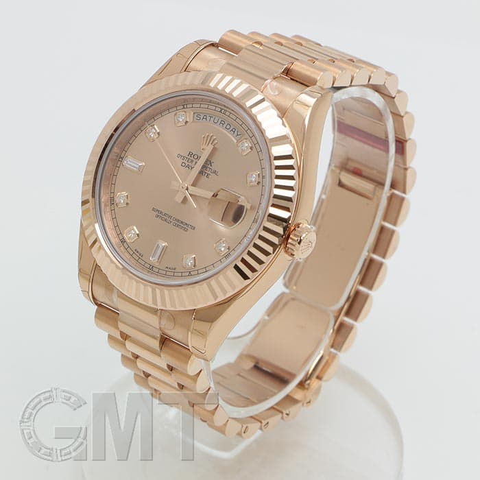 【希少 稼働】ブローバ 腕時計 デイデイト ゴールド 電池新品 ロレックス デイデイト 40 ウォッチ：18 ct エバーローズゴールド
