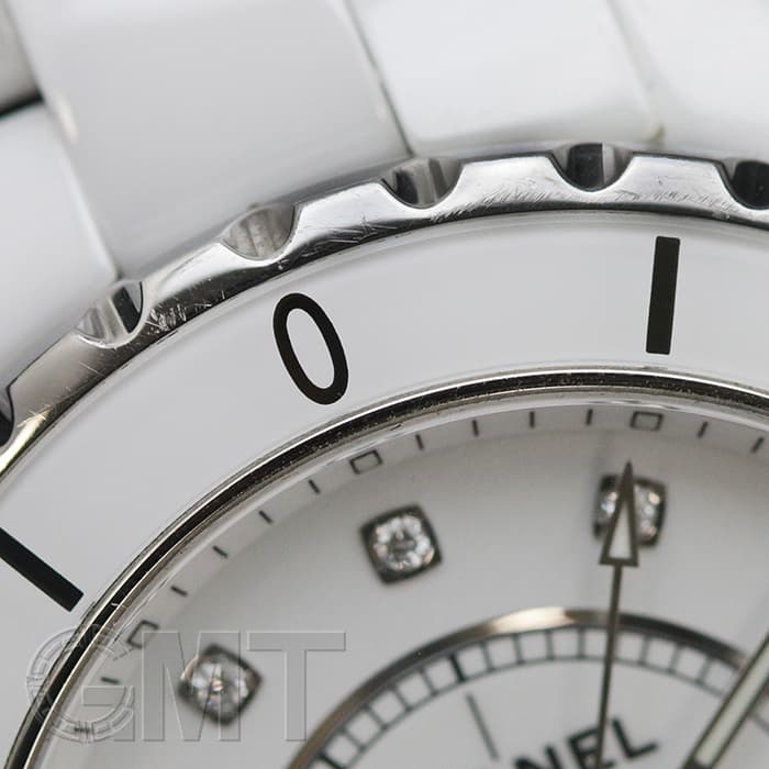 中古)CHANEL シャネル J12 H1629 ホワイトセラミック 12Pダイヤ 38mm