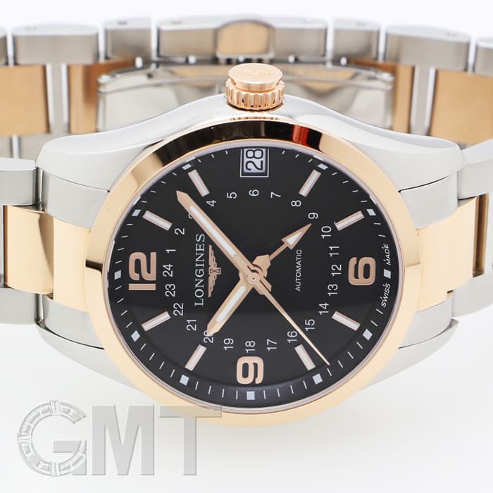 新品)LONGINES ロンジン コンクエスト クラシック GMT ブラック 42mm