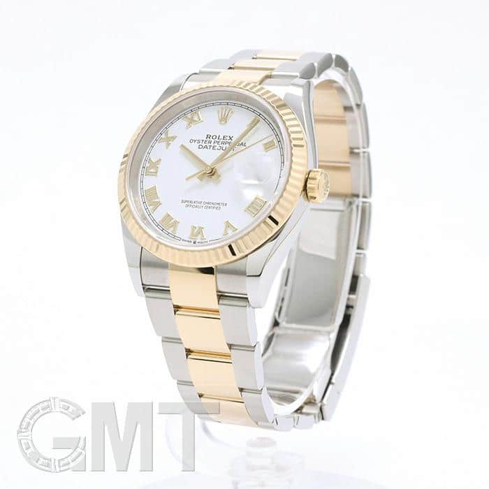 中古)ROLEX ロレックス デイトジャスト 36 126233 ホワイトローマ