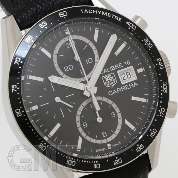 TAG Heuer クロノグラフ ブラック 新品)TAG HEUER タグ・ホイヤー カレラ Cal.16 クロノグラフ ブラック