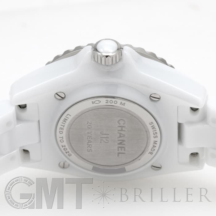 新品)CHANEL シャネル J12 ホワイトセラミック 33mm H6477 20周年記念