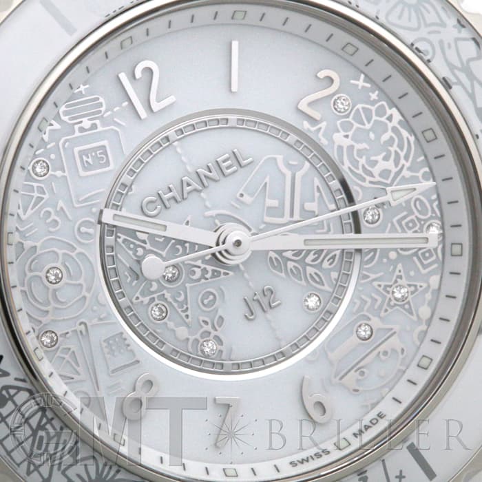 新品)CHANEL シャネル J12 ホワイトセラミック 33mm H6477 20周年記念