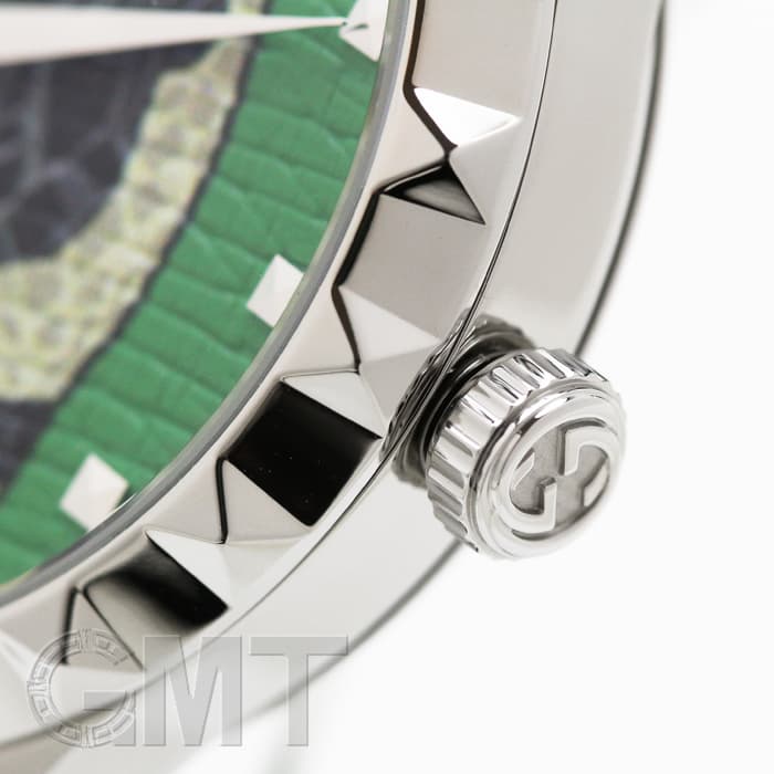 GUCCI（グッチ） の「G-タイムレス」コレクション　スネーク　腕時計 値下げ 新品)GUCCI グッチ Gタイムレス YA1264081 スネーク グリーン（商品ID