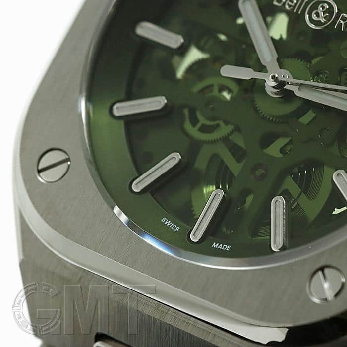 新品)BELL & ROSS ベル&ロス BR 05 スケルトン グリーン BR05A-GN-SKST