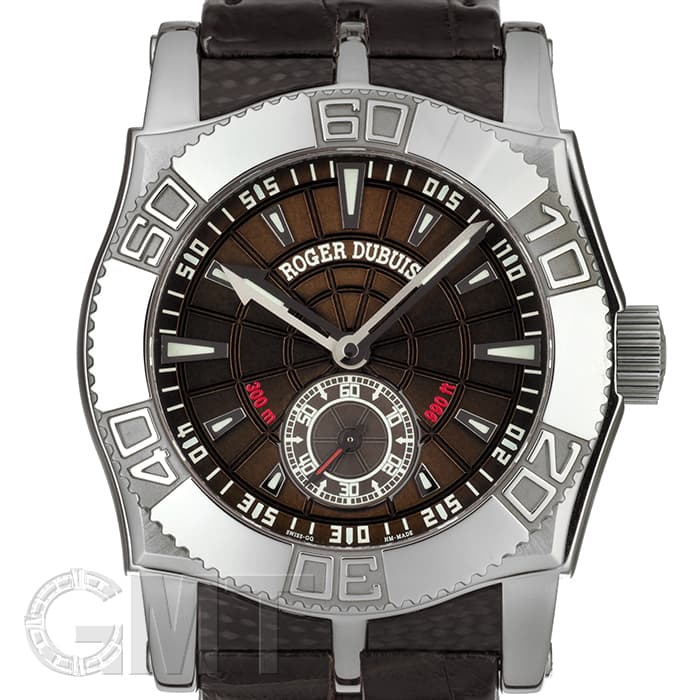 ROGER DUBUIS(ロジェデュブイ) 腕時計 イージーダイバー43 SE43.14.9 メンズ 裏スケ ブラウン 中古)ROGER DUBUIS ロジェ・デュブイ イージーダイバー 43 ブラウン
