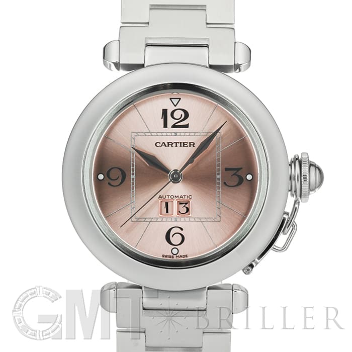 中古)CARTIER カルティエ パシャC ビッグデイト ピンク W31058M7（商品