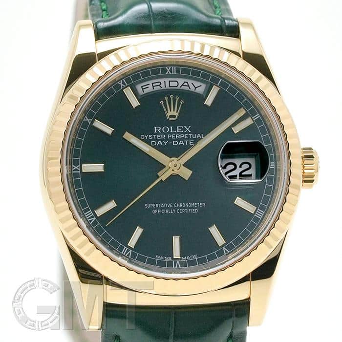 中古)ROLEX ロレックス デイデイト 118138 グリーン（商品ID