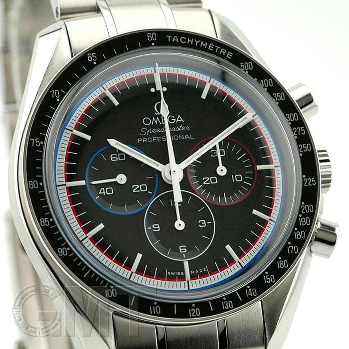 オメガ 純正品 3コマ 時計 18mm 中古)OMEGA オメガ スピードマスター アポロ15号40周年記念モデル