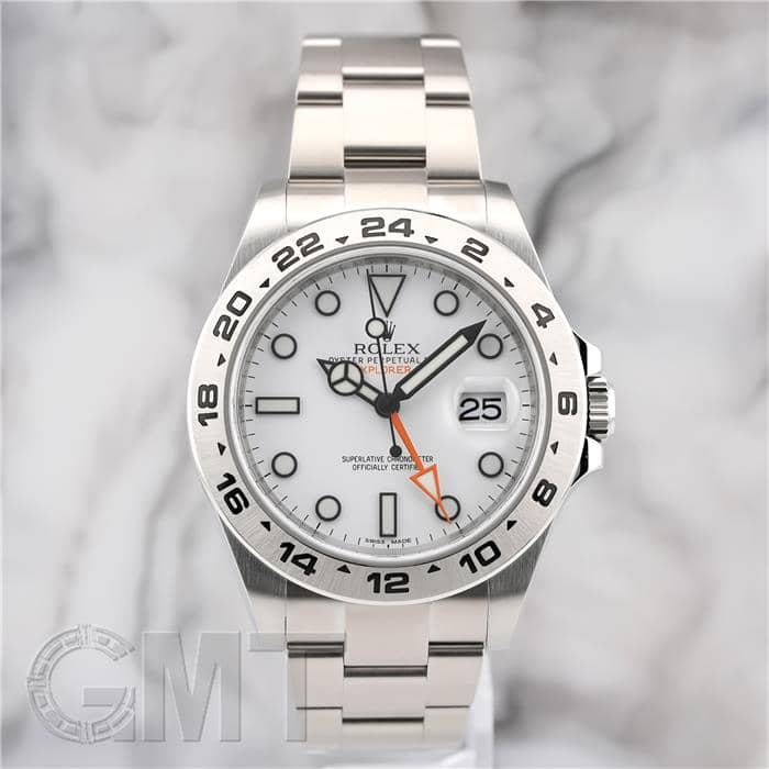 中古)ROLEX ロレックス エクスプローラー II 216570 ホワイト