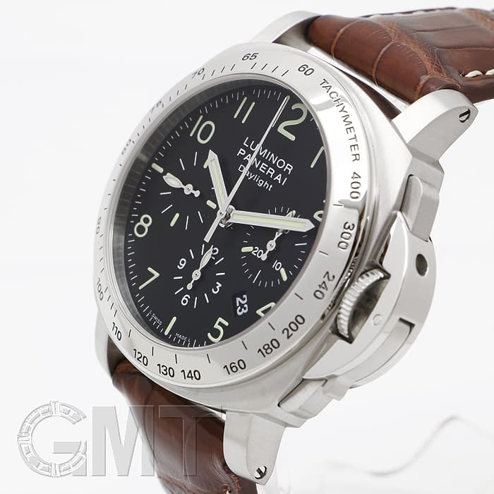 パネライ PANERAI PAM00196 ルミノール デイライト クロノグラフ デイト 自動巻き メンズ 良品 箱・保証書付き N#145649 ルミノール パネライ クロノ PANERAIパネライ『ルミノール スーパーコピー対策ニセモノ・パネライ撲滅企画 デイライト44mm
