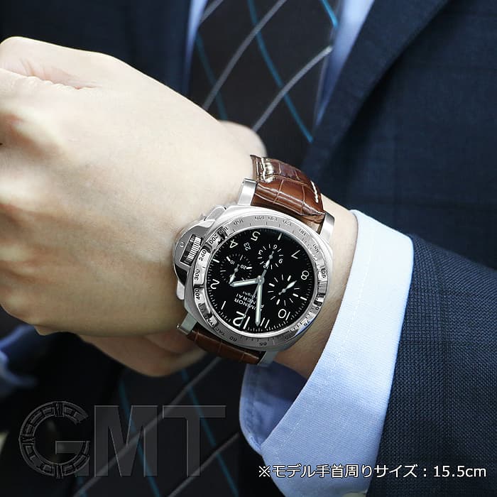 パネライ PANERAI PAM00196 ルミノール デイライト クロノグラフ デイト 自動巻き メンズ 良品 箱・保証書付き N#145649 ルミノール パネライ クロノ PANERAIパネライ『ルミノール スーパーコピー対策ニセモノ・パネライ撲滅企画 デイライト44mm