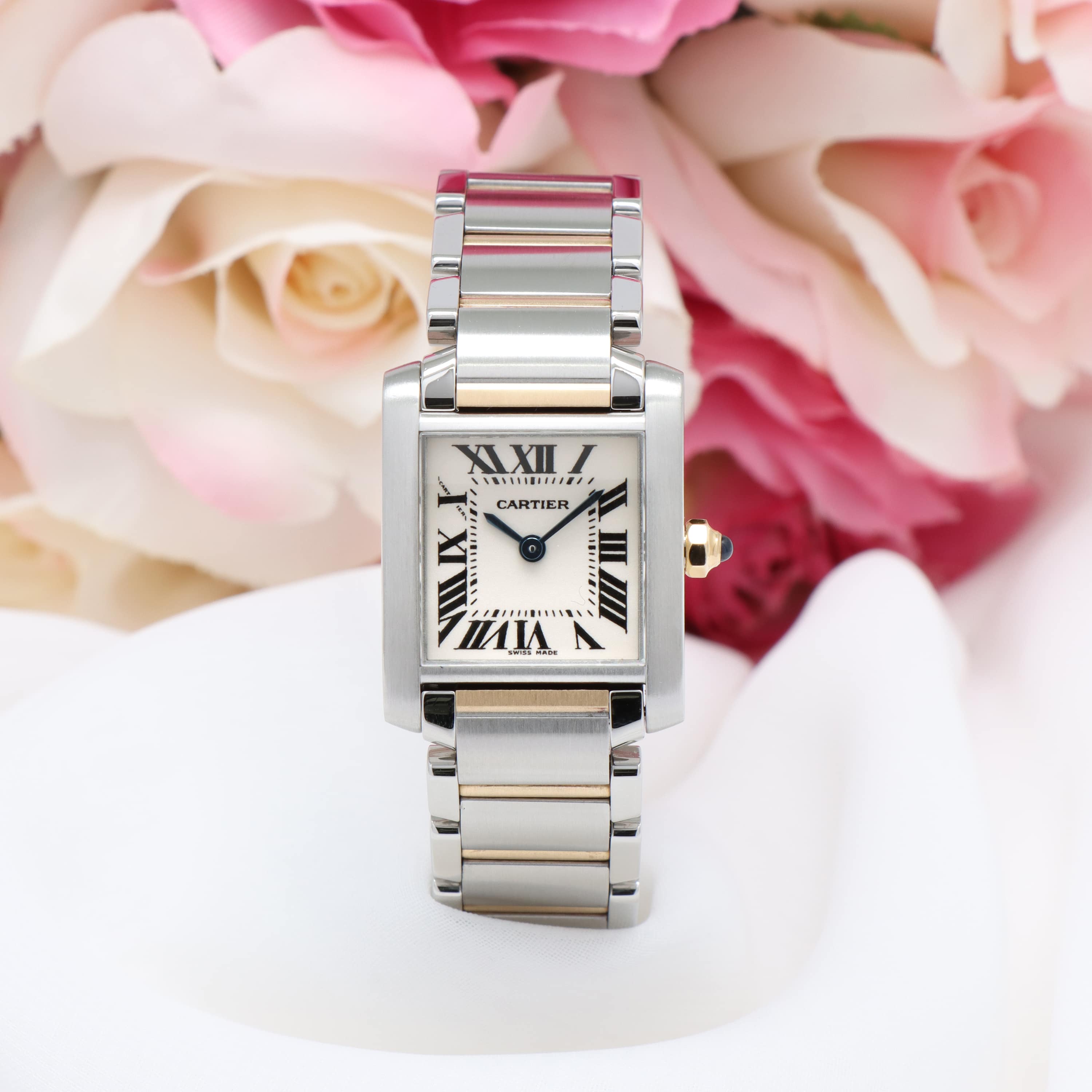 中古)CARTIER カルティエ タンク フランセーズ SM W51007Q4（商品ID