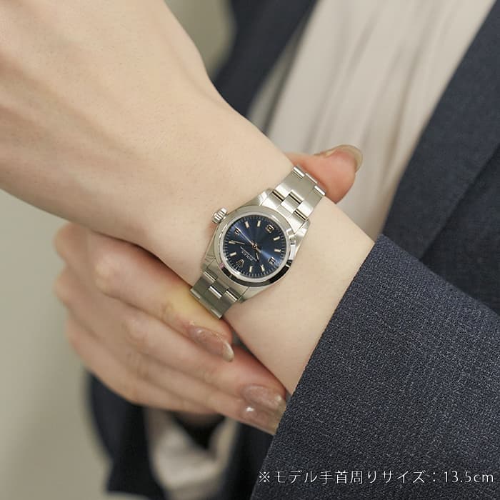 【 正規品 】ROLEX 美品！ オイスターパーペチュアル 67180 ネイビー オイスターパーペチュアル 24[67180] Oyster Perpetual