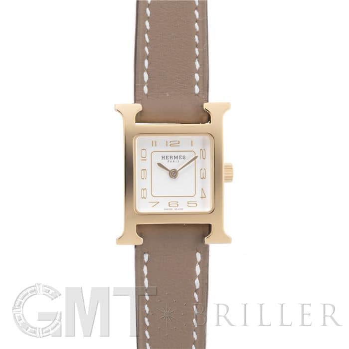 中古)HERMES エルメス Hウォッチ HH1.101 ミニ エトゥープ（商品ID