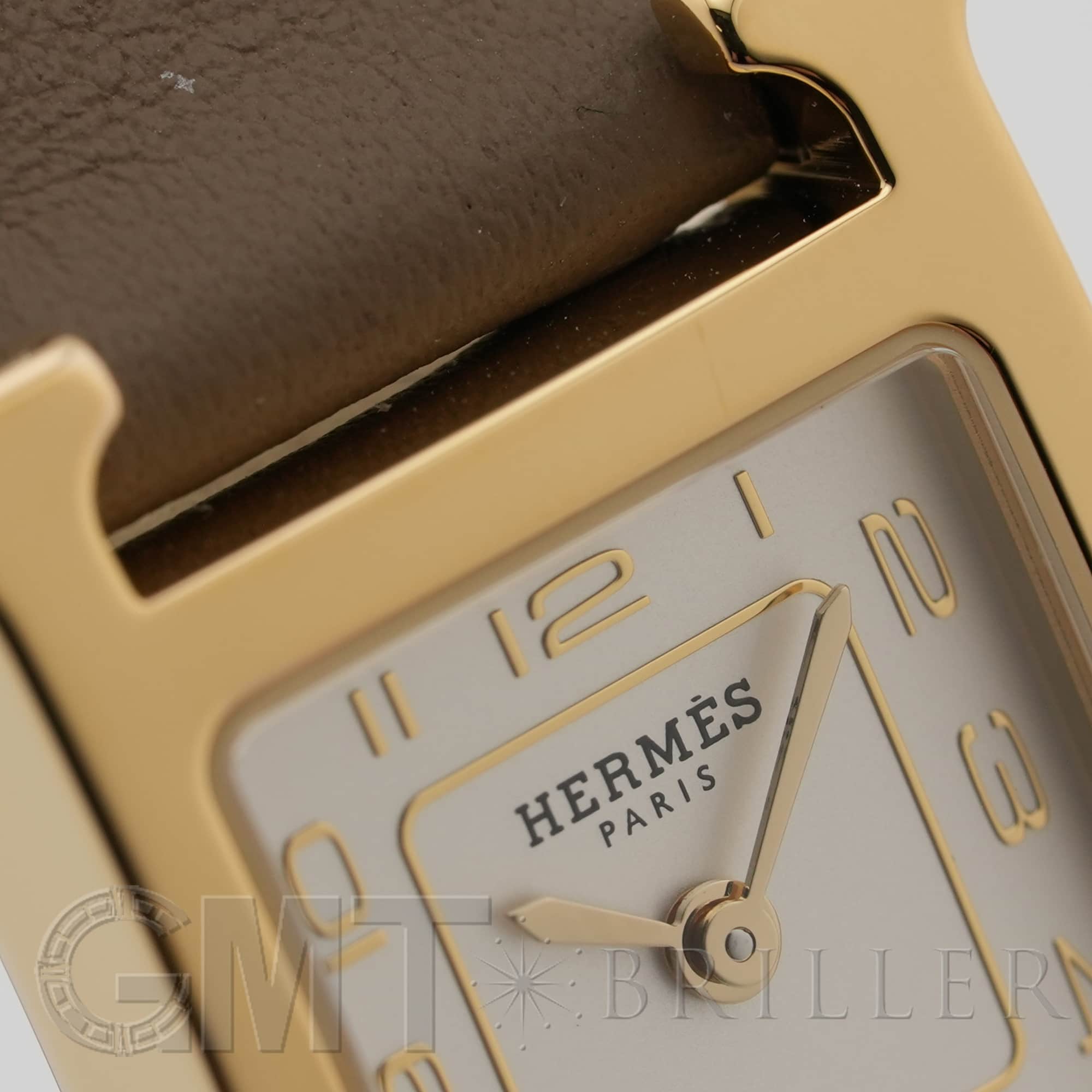 中古)HERMES エルメス Hウォッチ HH1.101 ミニ エトゥープ（商品ID