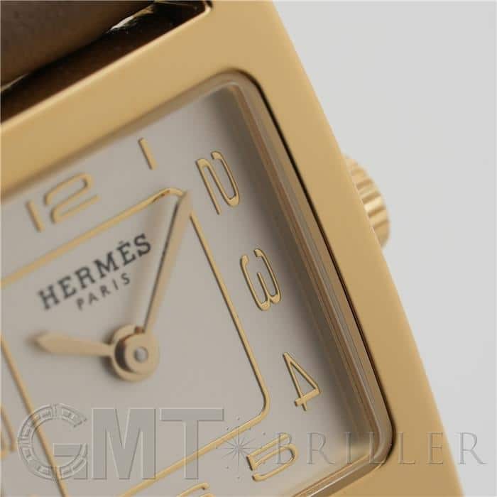 中古)HERMES エルメス Hウォッチ HH1.101 ミニ エトゥープ（商品ID