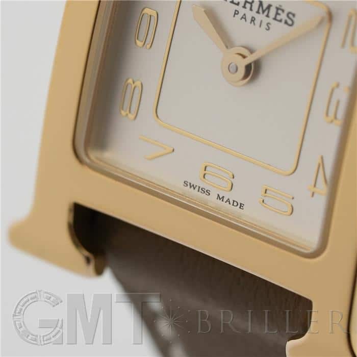 中古)HERMES エルメス Hウォッチ HH1.101 ミニ エトゥープ（商品ID