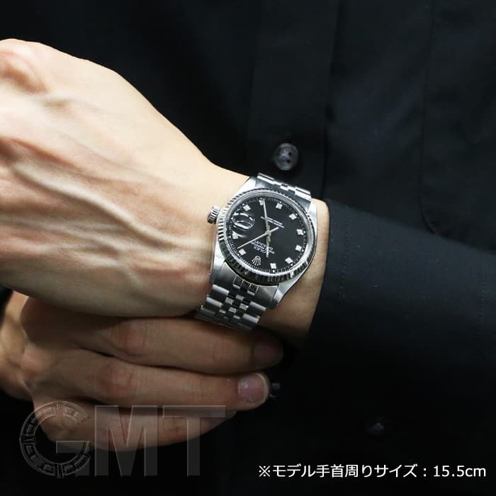 中古)ROLEX ロレックス デイトジャスト 16014G ブラック ジュビリー 中古)ROLEX ロレックス デイトジャスト 16014G ブラック ジュビリー