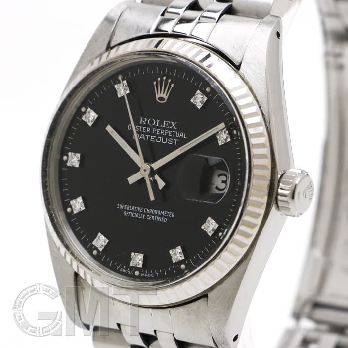 中古)ROLEX ロレックス デイトジャスト 16014G ブラック ジュビリー