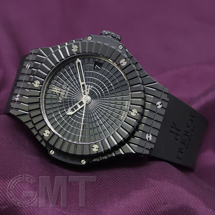 中古)HUBLOT ウブロ ビッグバン キャビア ブラック 346.CX.1800.RX