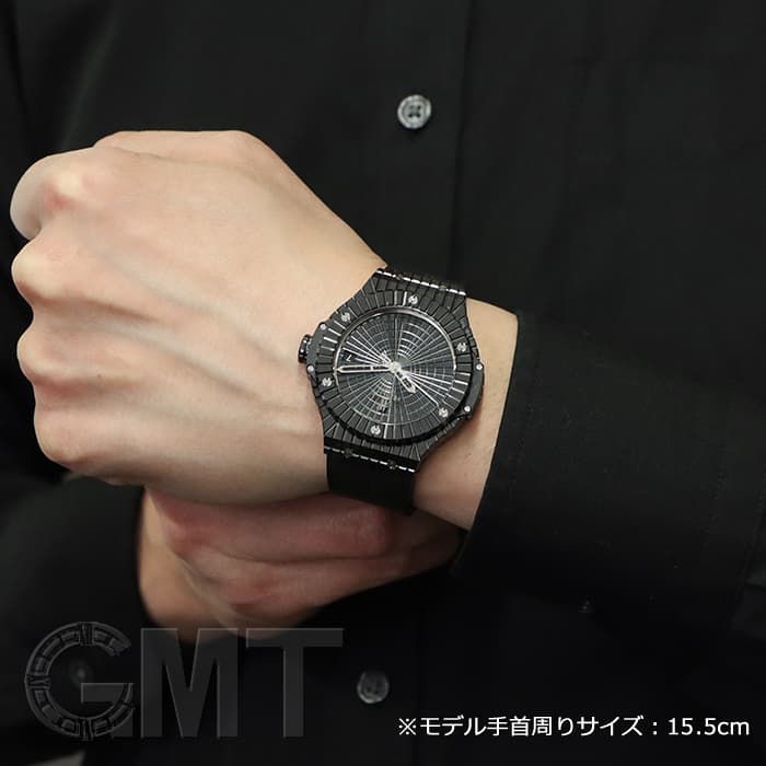 中古)HUBLOT ウブロ ビッグバン キャビア ブラック 346.CX.1800.RX