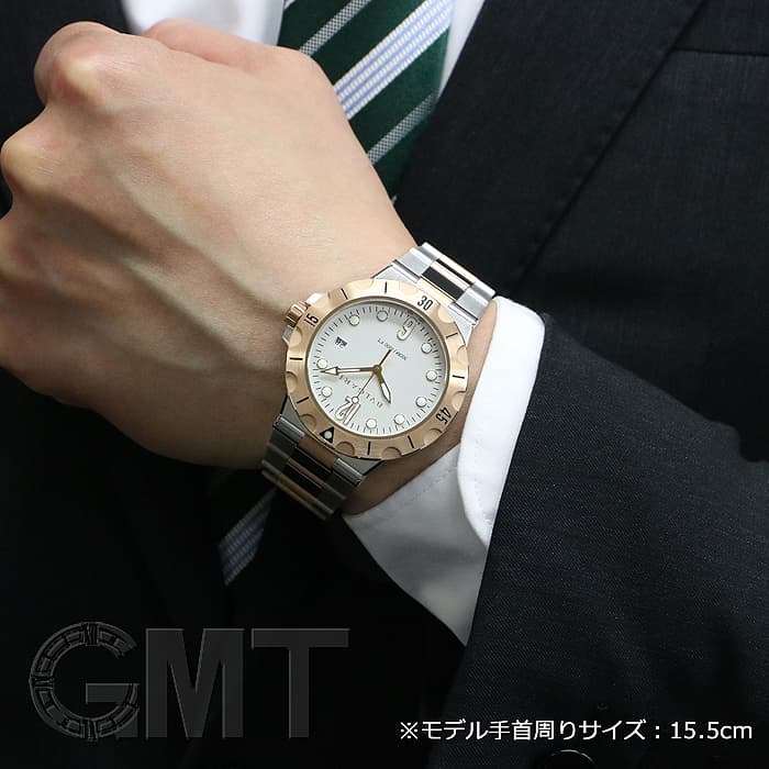 新品)BVLGARI ブルガリ ディアゴノ プロ スクーバ ホワイト SS