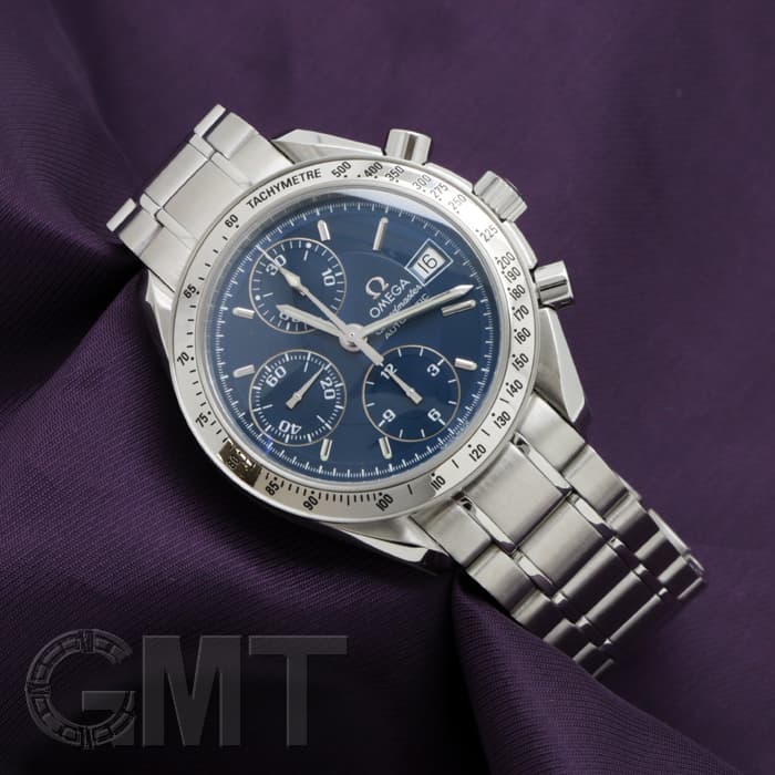 中古)OMEGA オメガ スピードマスター デイト ブルー 3513.80（商品ID 