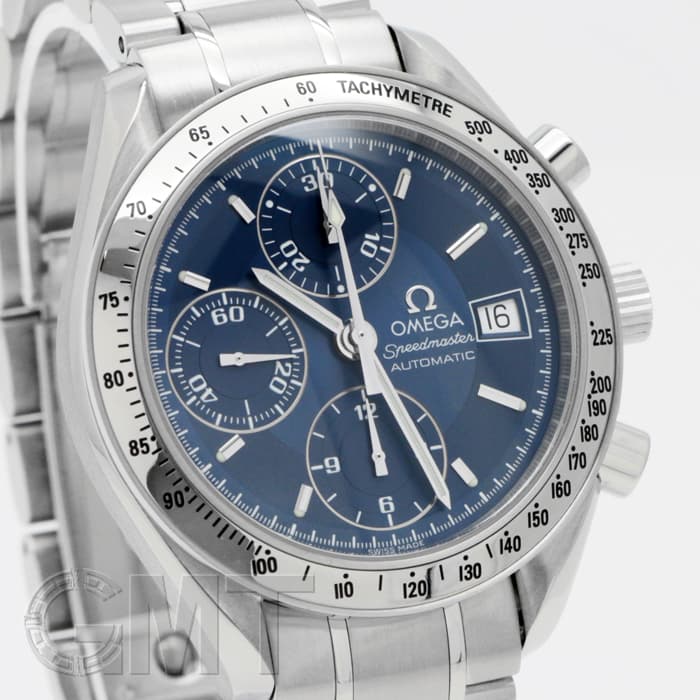 中古)OMEGA オメガ スピードマスター デイト ブルー 3513.80（商品ID