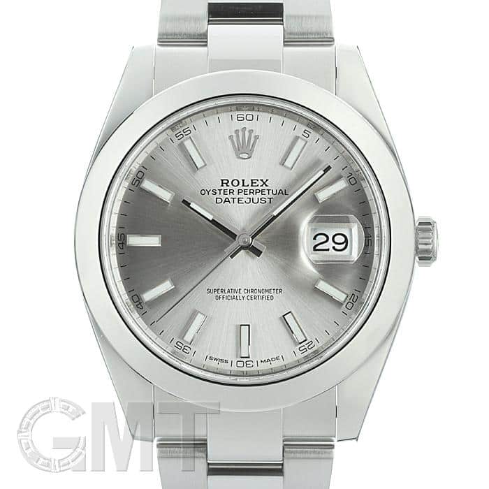 ROLEX デイトジャスト41 オイスターブレス ステンレス 72610 中古)ROLEX ロレックス デイトジャスト 41 126300 シルバー