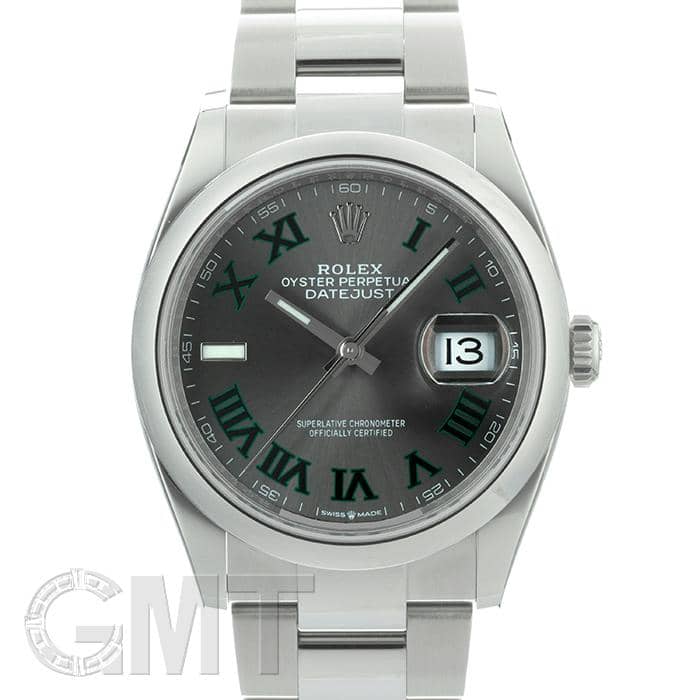 中古)ROLEX ロレックス デイトジャスト 36 126200 スレートローマ