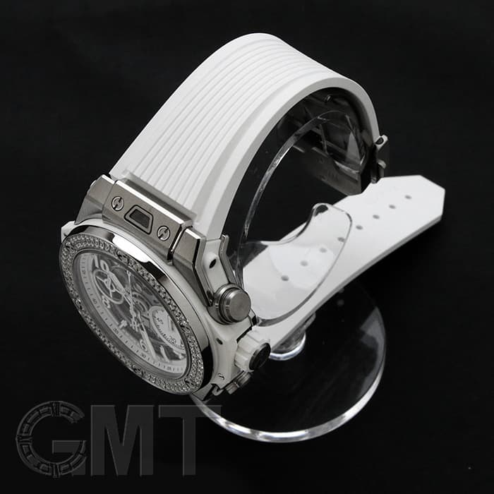 ほぼ未使用！HUBLOT　ウブロ　ラバーベルト　ホワイト　42mm ウニコ 新品)HUBLOT ウブロ ビッグバン ウニコ チタニウム ホワイト