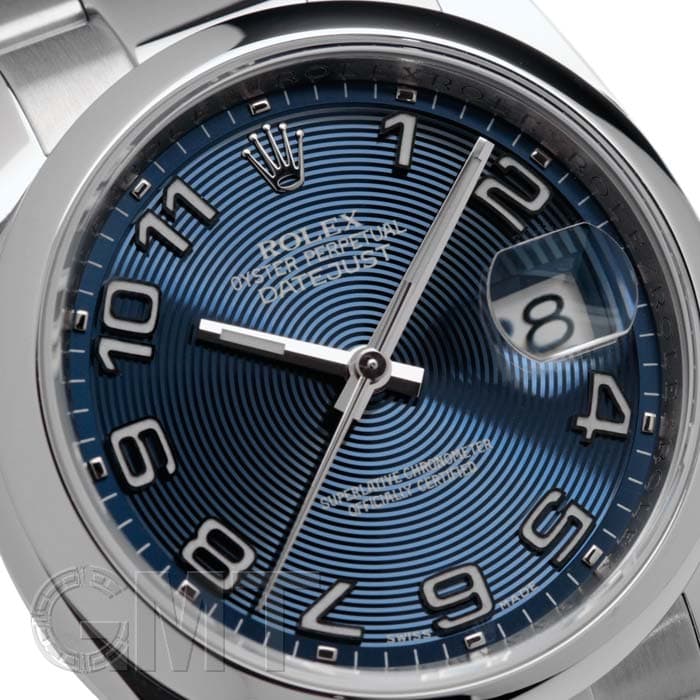 ロレックス (ROLEX) 純正BOX一式 デイトジャスト 中古)ROLEX ロレックス デイトジャスト 116200 ブルーコンセント