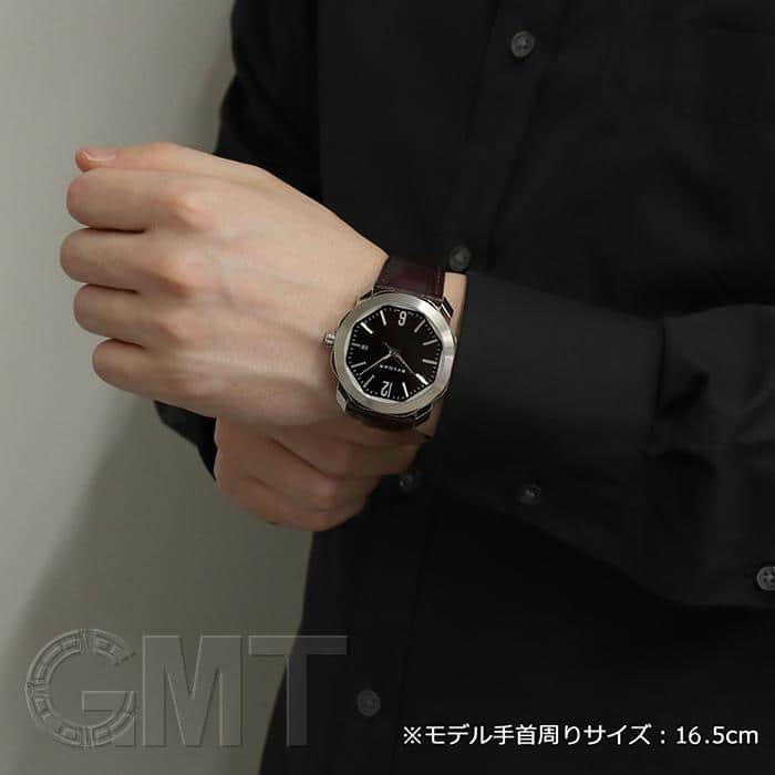 新品)BVLGARI ブルガリ オクト ローマ OC41C1SLD ブラウン（商品ID