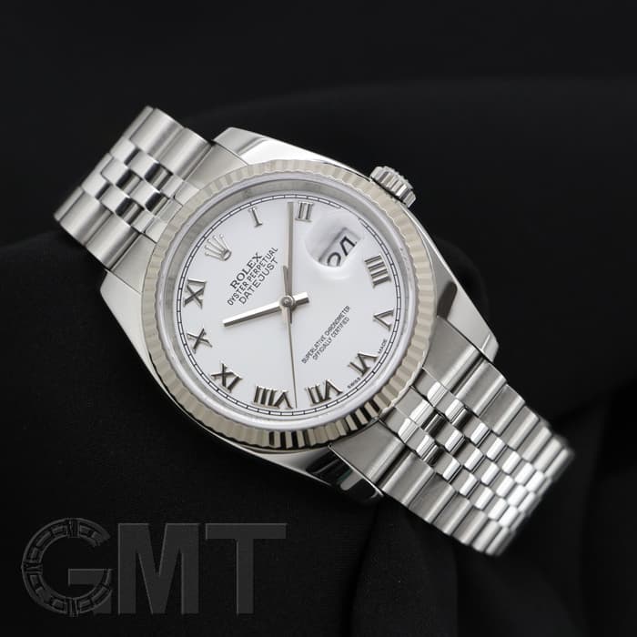 中古)ROLEX ロレックス デイトジャスト 116234 ホワイトローマ（商品ID