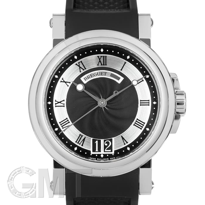 中古)BREGUET ブレゲ マリーン ラージデイト 5817ST/92/5V8 ブラック