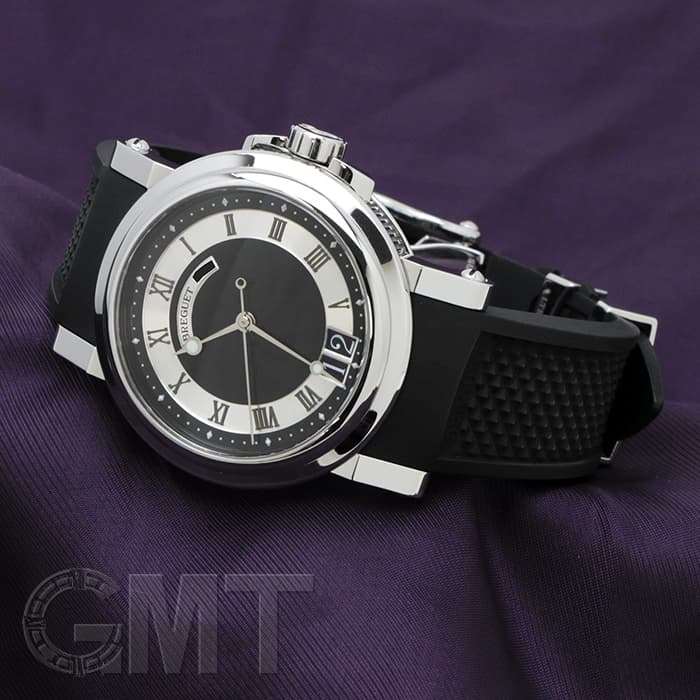 中古)BREGUET ブレゲ マリーン ラージデイト 5817ST/92/5V8 ブラック