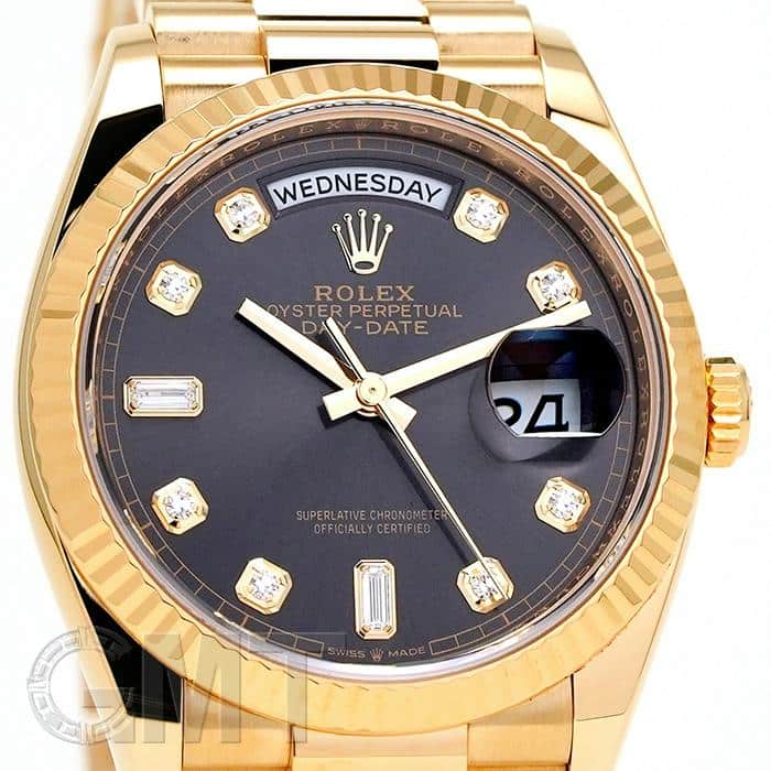 ロレックス ROLEX デイデイト 36 128238A ダークグレー ゴールド 自動巻き メンズ 腕時計 中古)ROLEX ロレックス デイデイト 128238A ダークグレー（商品ID