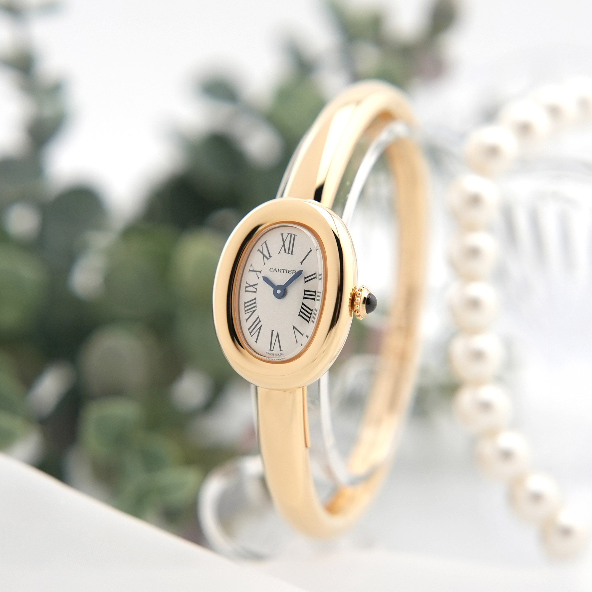 中古)CARTIER カルティエ ベニュワール ウォッチ （サイズ16） ミニ 
