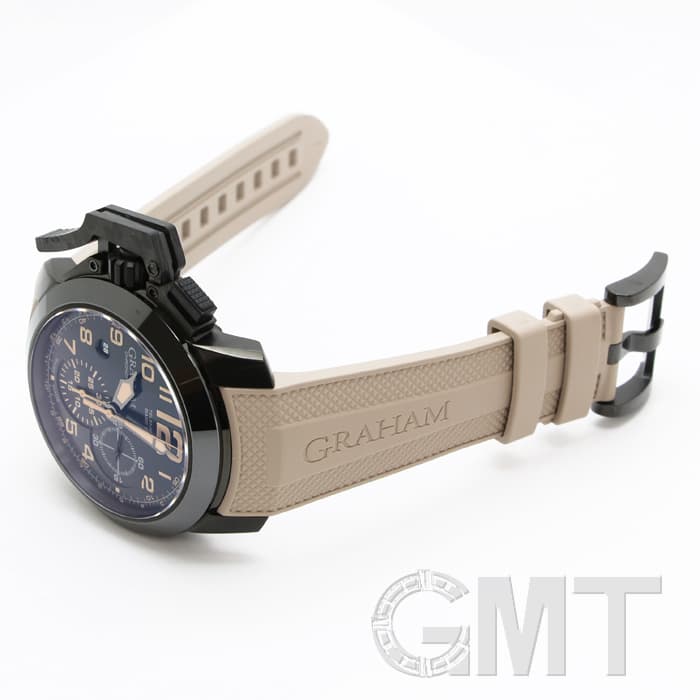 グラハム クロノファイター オーバーサイズ ブラックレンジャー　ガリレオ 新品)GRAHAM グラハム クロノファイター オーバーサイズ ブラック