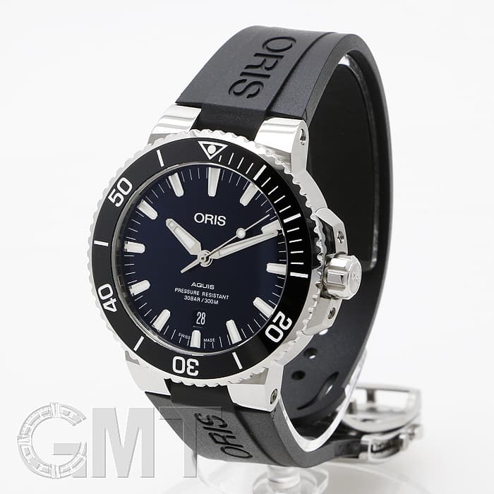 新品)ORIS オリス アクイス デイト 733 7730 4135 R ブルー ブラック 