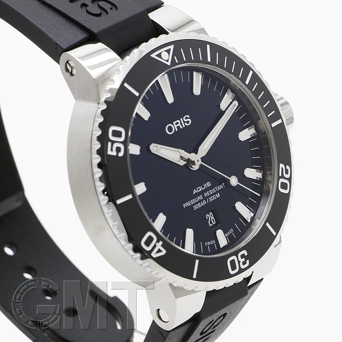 新品)ORIS オリス アクイス デイト 733 7730 4135 R ブルー ブラック 