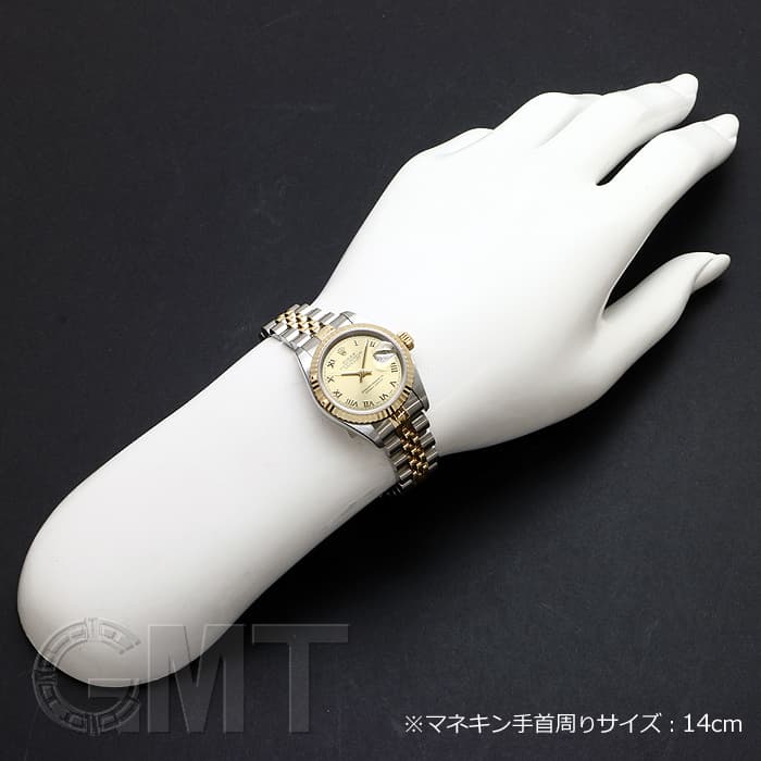 中古)ROLEX ロレックス デイトジャスト 69173 シャンパンローマ（商品