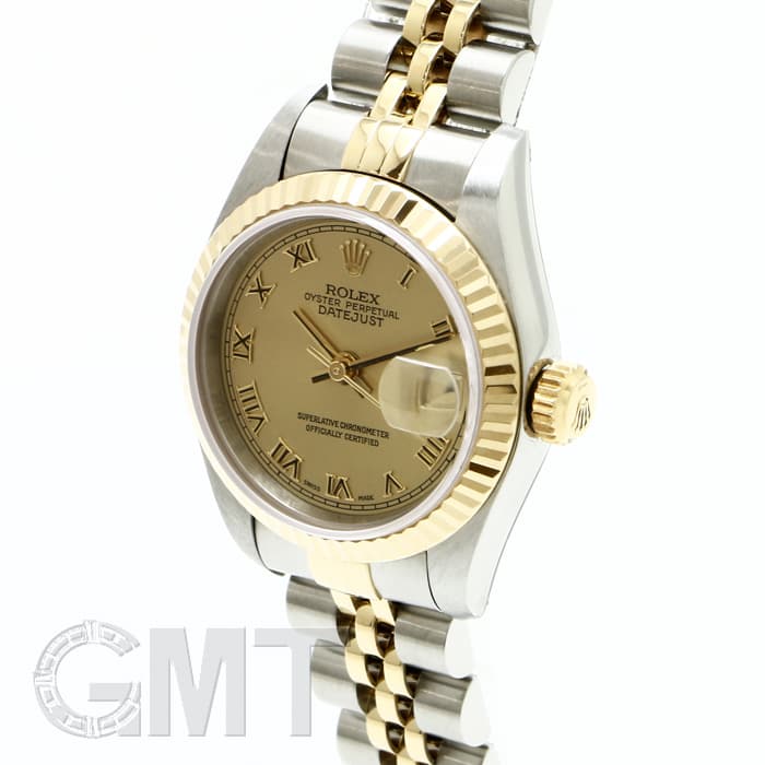 中古)ROLEX ロレックス デイトジャスト 69173 シャンパンローマ（商品  