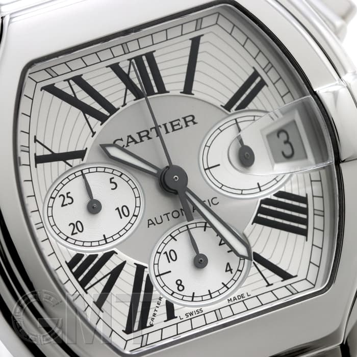 カルティエ　ロードスターLM用　カーフストラップ　バックルセット　専用ポーチ付 カルティエ ロードスターLM用 カーフストラップ バックルセット 専用